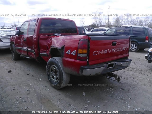 1GCEK19V81Z225204 - 2001 CHEVROLET SILVERADO K1500 RED photo 3