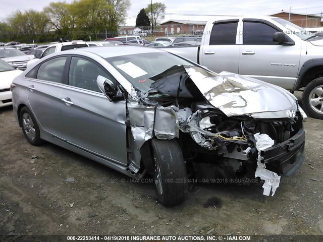 KMHEC4A46BA002902 - 2011 HYUNDAI SONATA HYBRID SILVER photo 1