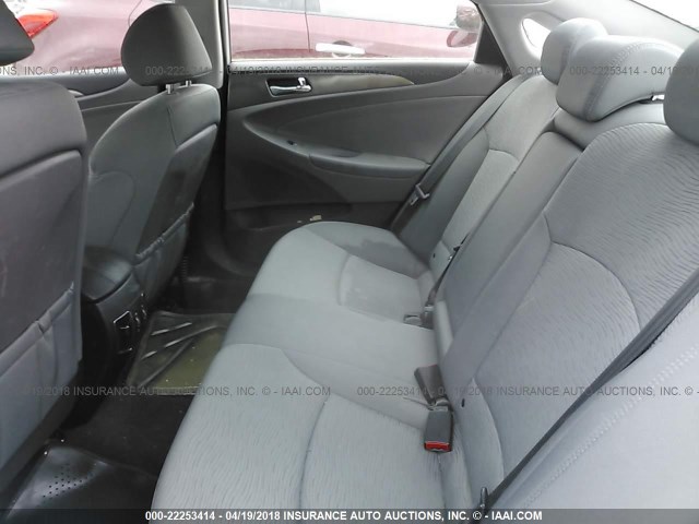 KMHEC4A46BA002902 - 2011 HYUNDAI SONATA HYBRID SILVER photo 8