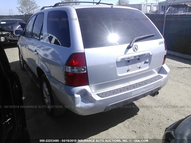 2HNYD18641H509103 - 2001 ACURA MDX TOURING SILVER photo 3