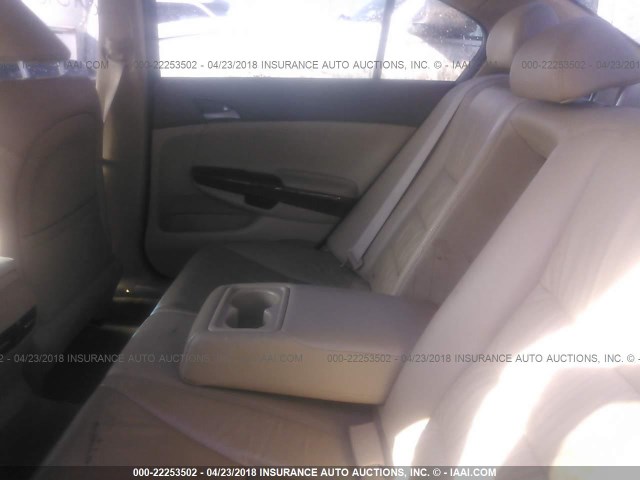 1HGCP3F84AA003181 - 2010 HONDA ACCORD EXL WHITE photo 8