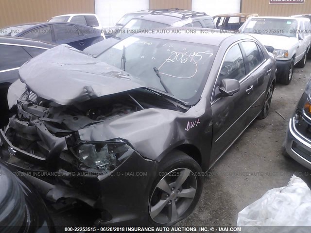 1G1ZC5E12BF206457 - 2011 CHEVROLET MALIBU 1LT 灰色 照片 2