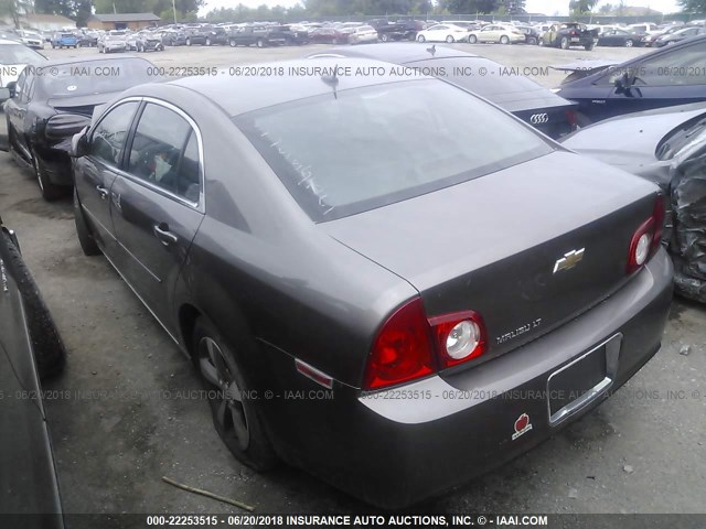 1G1ZC5E12BF206457 - 2011 CHEVROLET MALIBU 1LT 灰色 照片 3