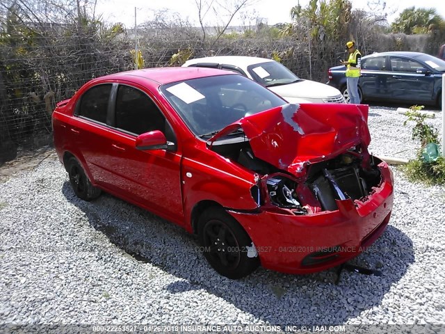 KL1TD56668B268102 - 2008 CHEVROLET AVEO LS RED photo 1
