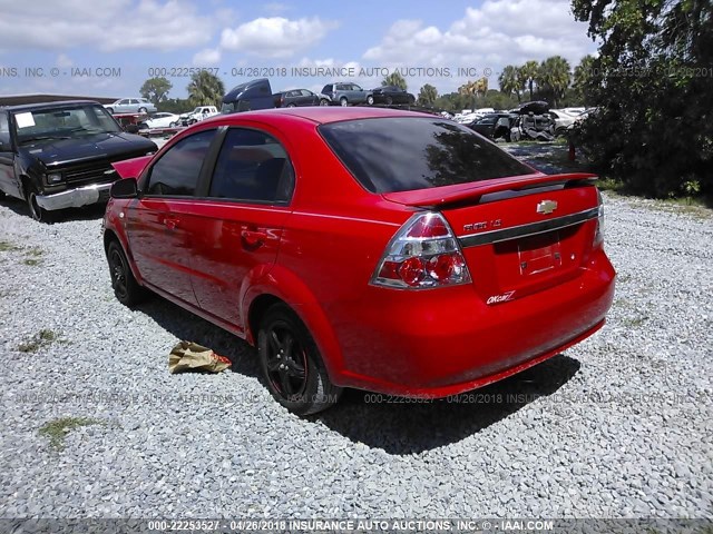 KL1TD56668B268102 - 2008 CHEVROLET AVEO LS RED photo 3