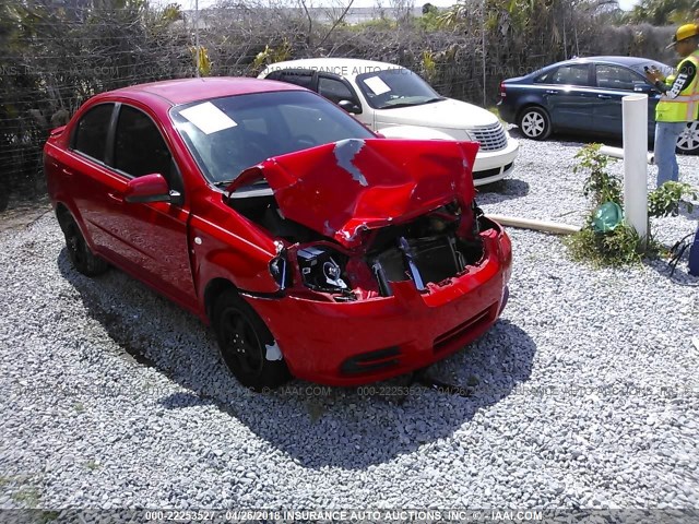 KL1TD56668B268102 - 2008 CHEVROLET AVEO LS RED photo 6
