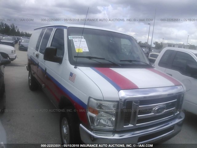 1FTNE2EW1ADA92360 - 2010 FORD ECONOLINE E250 VAN WHITE photo 1