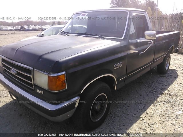 1FTDF15N6LNB51815 - 1990 FORD F150 BLACK photo 2