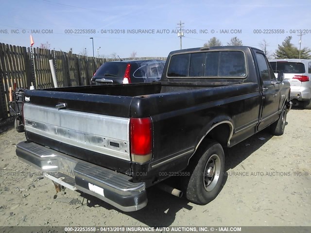 1FTDF15N6LNB51815 - 1990 FORD F150 BLACK photo 4