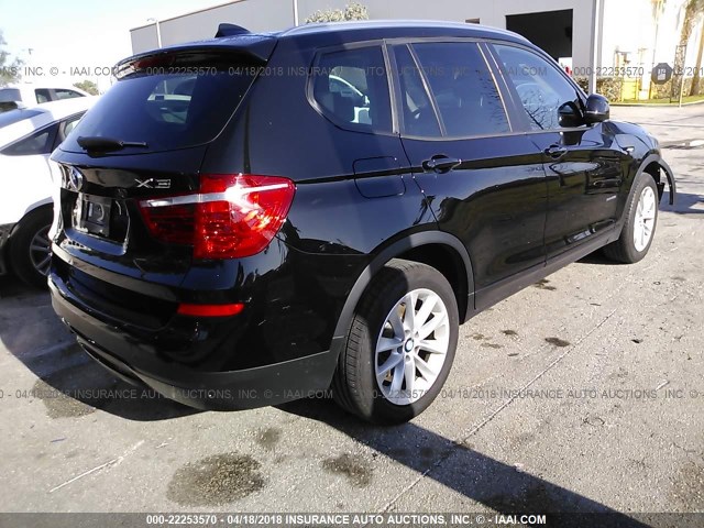 5UXWZ7C34H0V92396 - 2017 BMW X3 SDRIVE28I BLACK photo 4