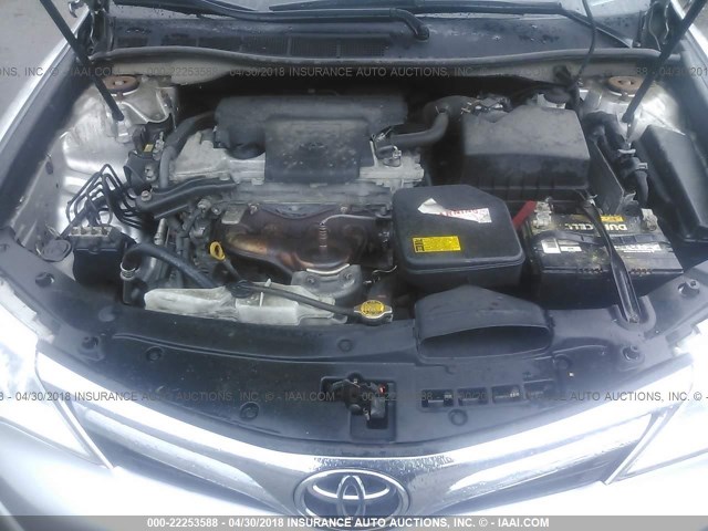 4T4BF1FK8CR217834 - 2012 TOYOTA CAMRY SE/LE/XLE 银色 照片 10