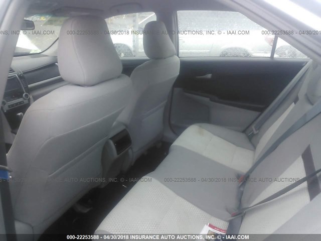 4T4BF1FK8CR217834 - 2012 TOYOTA CAMRY SE/LE/XLE 银色 照片 8