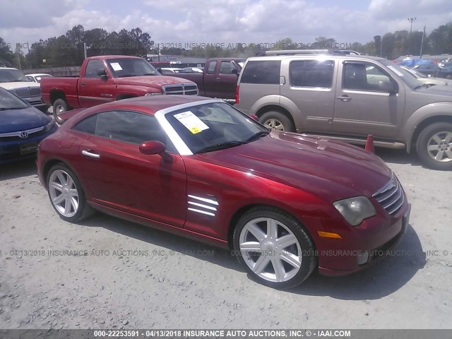 1C3AN69L04X016156 - 2004 CHRYSLER CROSSFIRE LIMITED RED photo 1