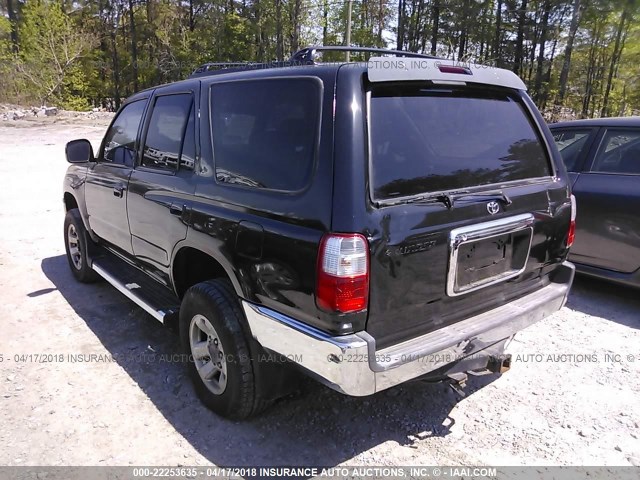 JT3GN86R620252878 - 2002 TOYOTA 4RUNNER SR5 BLACK photo 3