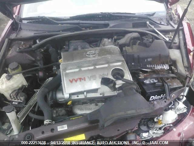 4T1BF32K66U116694 - 2006 TOYOTA CAMRY LE/XLE/SE წითელი ფოტო 10