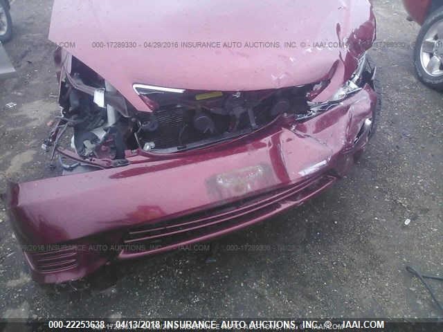 4T1BF32K66U116694 - 2006 TOYOTA CAMRY LE/XLE/SE წითელი ფოტო 6