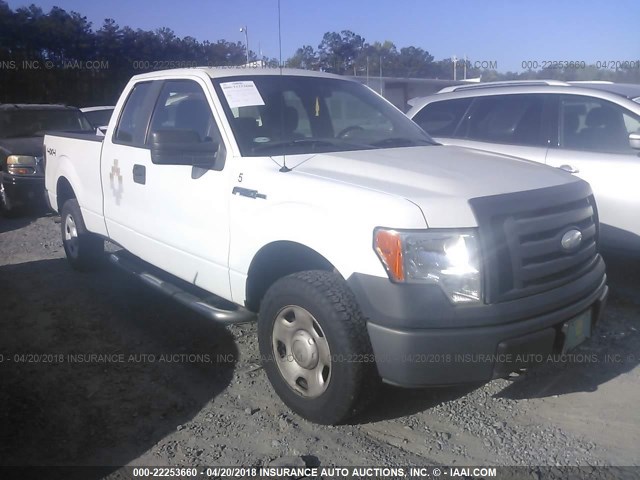 1FTPX14VX9KB57557 - 2009 FORD F150 SUPER CAB WHITE photo 1