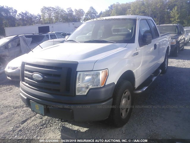 1FTPX14VX9KB57557 - 2009 FORD F150 SUPER CAB WHITE photo 2