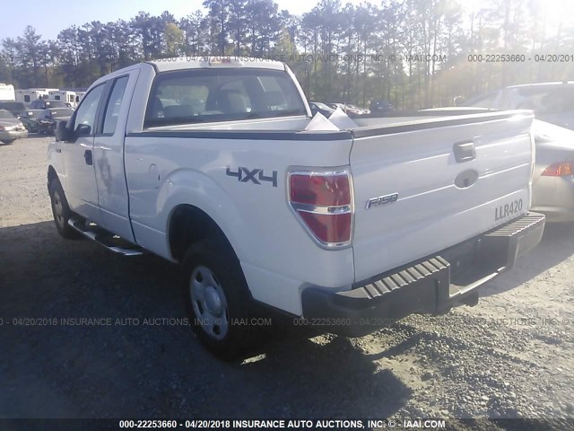 1FTPX14VX9KB57557 - 2009 FORD F150 SUPER CAB WHITE photo 3