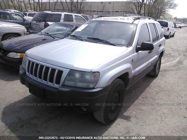 1J4GW48N94C421802 - 2004 JEEP GRAND CHEROKEE LAREDO/COLUMBIA/FREEDOM SILVER photo 2