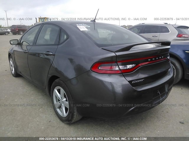 1C3CDFBBXFD150450 - 2015 DODGE DART SXT GRAY photo 3