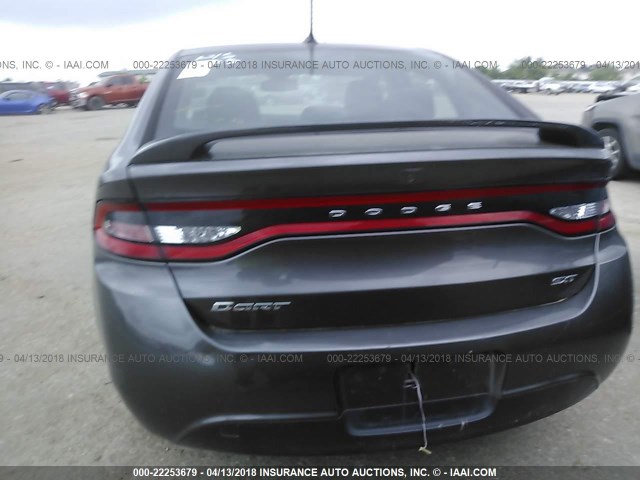 1C3CDFBBXFD150450 - 2015 DODGE DART SXT GRAY photo 6