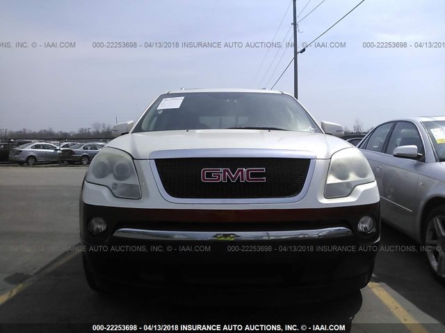 1GKER23D99J118095 - 2009 GMC ACADIA SLT-1 Biały zdjęcie 6
