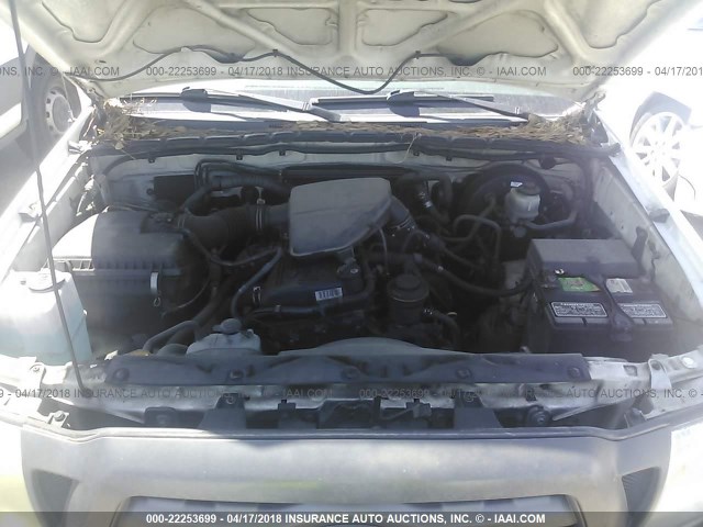 5TETX4CN4AZ726579 - 2010 TOYOTA TACOMA ACCESS CAB Weiß Foto 10