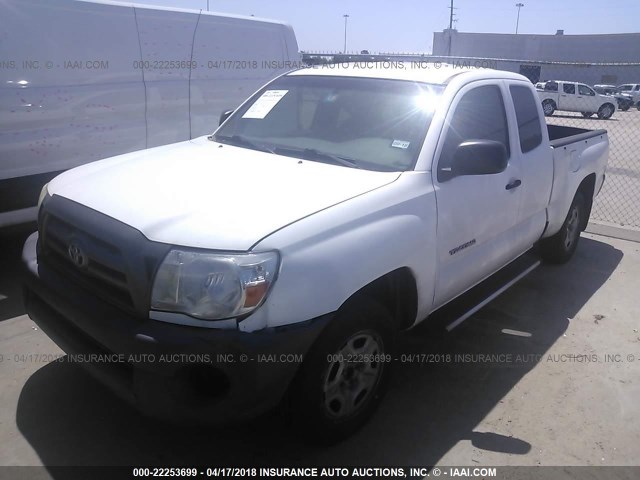 5TETX4CN4AZ726579 - 2010 TOYOTA TACOMA ACCESS CAB Weiß Foto 2
