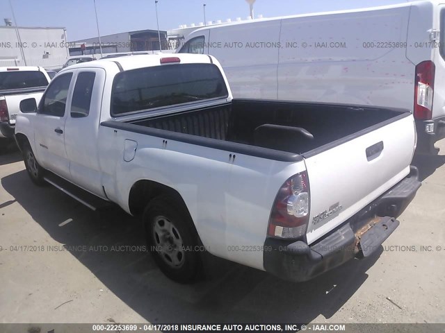 5TETX4CN4AZ726579 - 2010 TOYOTA TACOMA ACCESS CAB Weiß Foto 3