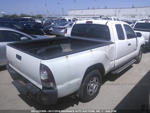 5TETX4CN4AZ726579 - 2010 TOYOTA TACOMA ACCESS CAB Weiß Foto 4