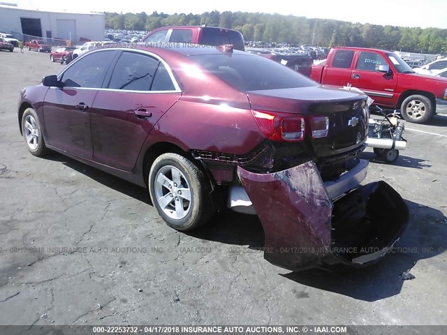 1G11C5SA6GF167669 - 2016 CHEVROLET MALIBU LIMITED LT BURGUNDY photo 3