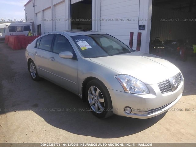 1N4BA41E94C909436 - 2004 NISSAN MAXIMA SE/SL SILVER photo 1