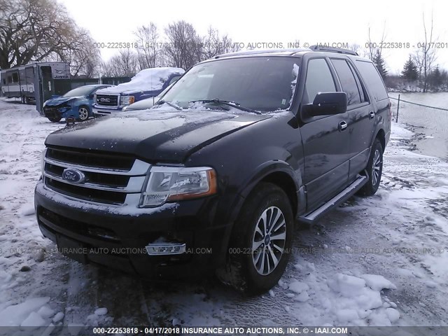 1FMJU1HT6HEA50344 - 2017 FORD EXPEDITION XLT/KING RANCH BLACK photo 2