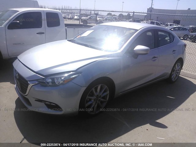 3MZBN1V77HM145855 - 2017 MAZDA 3 TOURING SILVER photo 2