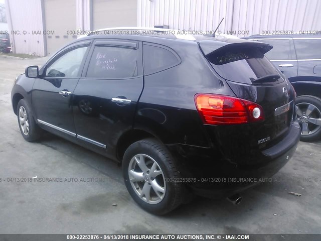 JN8AS5MV1BW304444 - 2011 NISSAN ROGUE S/SV/KROM BLACK photo 3