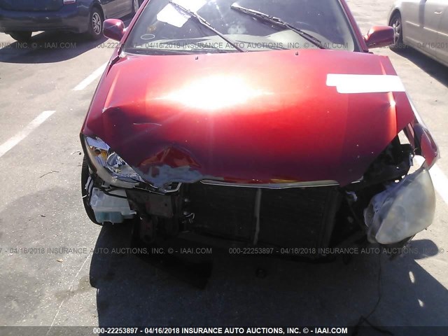 1NXBR32E53Z068716 - 2003 TOYOTA COROLLA CE/LE/S RED photo 6