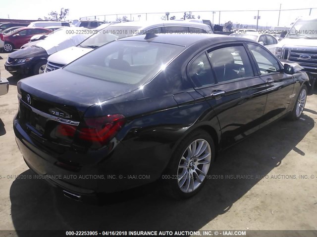 WBAYE8C50ED135339 - 2014 BMW 750 LI BLACK photo 4