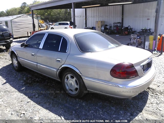 1LNHM97V2YY780069 - 2000 LINCOLN CONTINENTAL  TAN photo 3