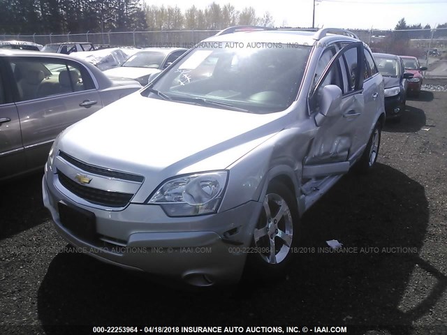 3GNAL3EK4DS620489 - 2013 CHEVROLET CAPTIVA LT SILVER photo 2