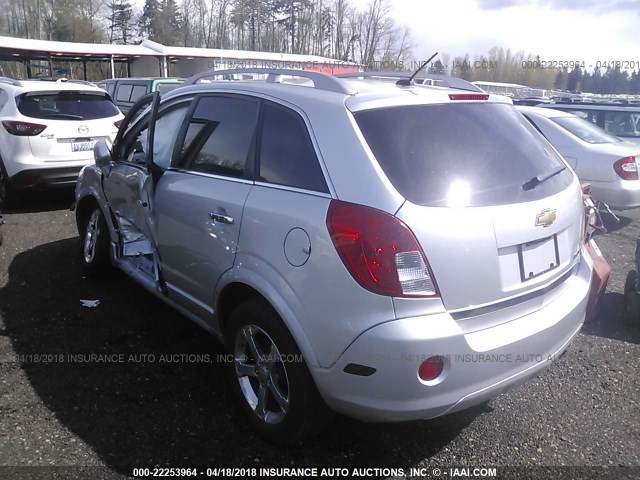 3GNAL3EK4DS620489 - 2013 CHEVROLET CAPTIVA LT SILVER photo 3