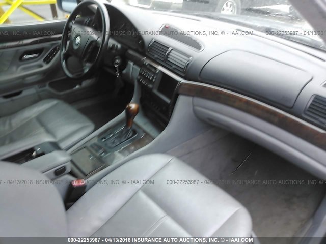 WBAGG83451DN82899 - 2001 BMW 740 I AUTOMATIC BLUE photo 5