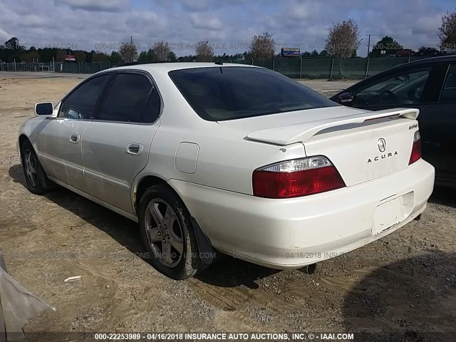 19UUA56943A001444 - 2003 ACURA 3.2TL TYPE-S WHITE photo 3