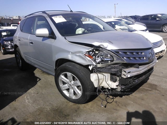 JN8AZ08T07W516623 - 2007 NISSAN MURANO SL/SE/S SILVER photo 1