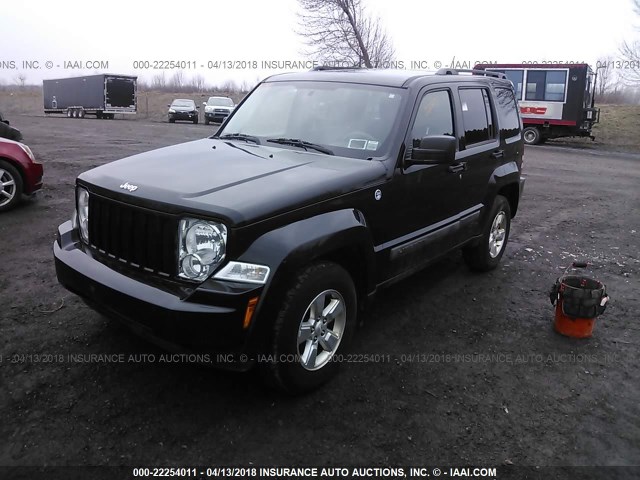 1C4PJMAK8CW140821 - 2012 JEEP LIBERTY SPORT BLACK photo 2