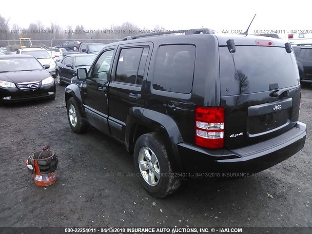 1C4PJMAK8CW140821 - 2012 JEEP LIBERTY SPORT 黑色 照片 3