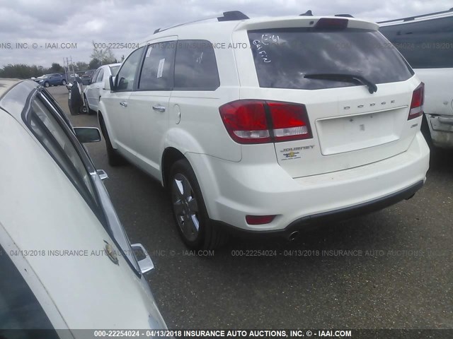 3C4PDCDGXCT180431 - 2012 DODGE JOURNEY CREW WHITE photo 3