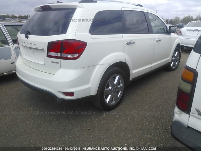 3C4PDCDGXCT180431 - 2012 DODGE JOURNEY CREW WHITE photo 4