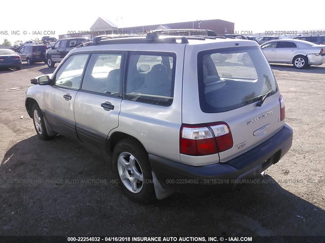 JF1SF63501H711224 - 2001 SUBARU FORESTER L SILVER photo 3