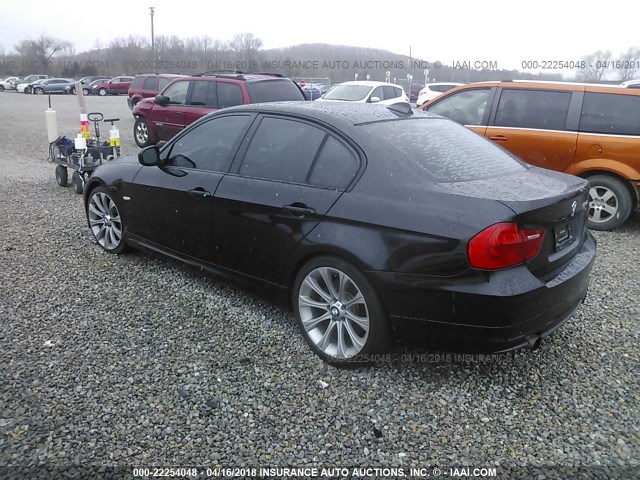 WBAPM5C55BA745117 - 2011 BMW 335 I BLACK photo 3